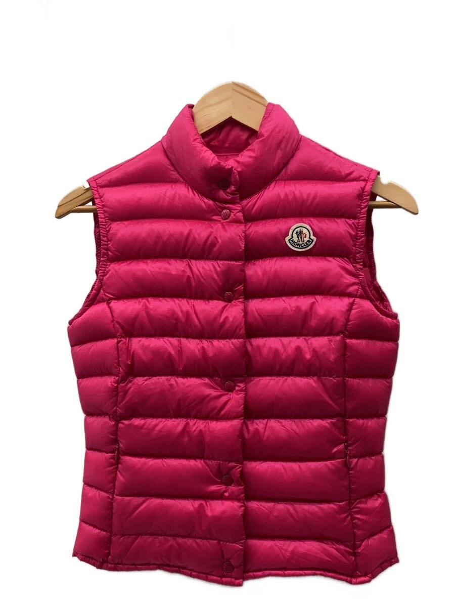 【中古】MONCLER◆liane gilet/落ちこむより良い/XS/ナイロン/PNK/121-093-48321-05【レディース御召しもの】