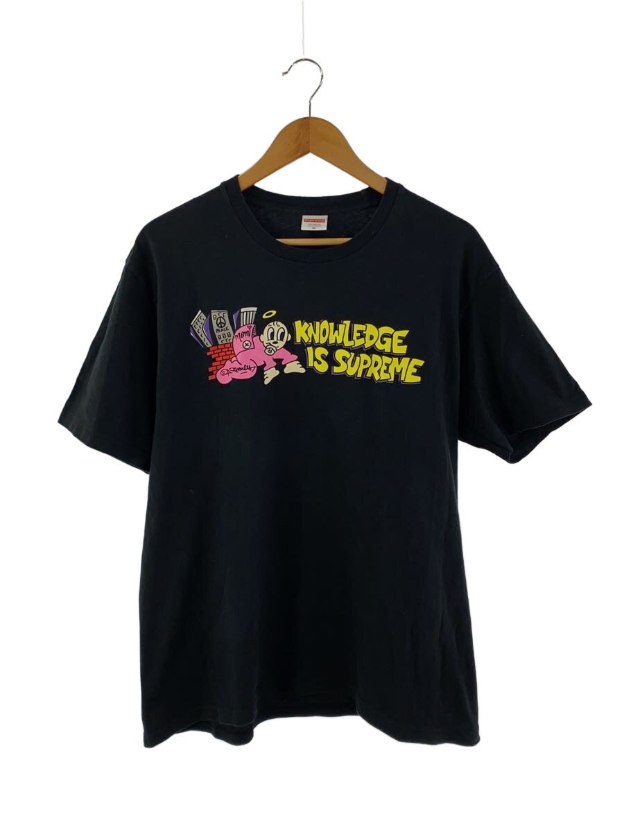 【中古】Supreme◆プルオーバー/M/綿織物/BLK/刷り上げる【メンズウェア】