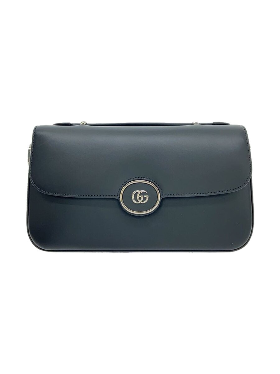 【中古】GUCCI◆スモール ショルダーバッグ_Petite GG/レザー/BLK【バッグ】｜2ｎｄ STREET 店