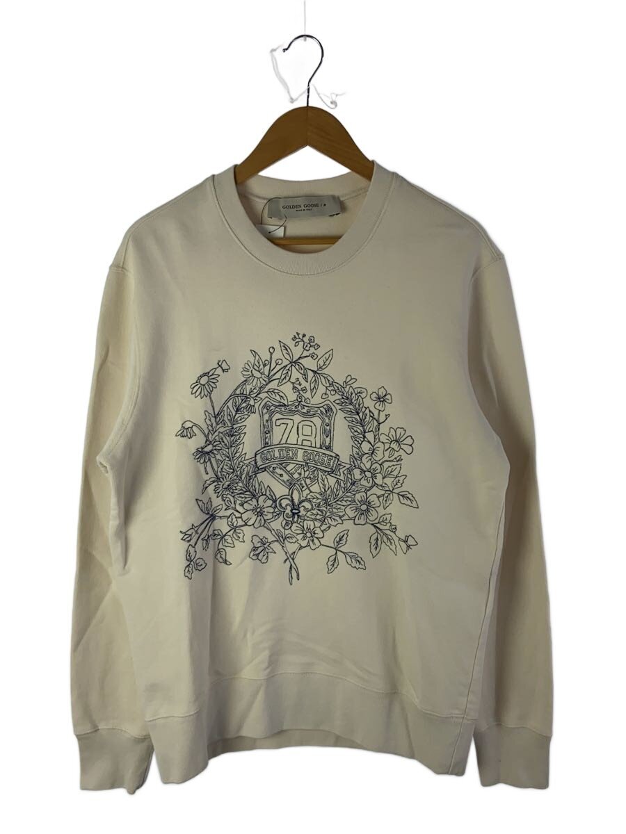 【中古】GOLDEN GOOSE◆Crest Embroidery Crew Sweat/汗水/M/GMP01223-P001408【メンズウェア】