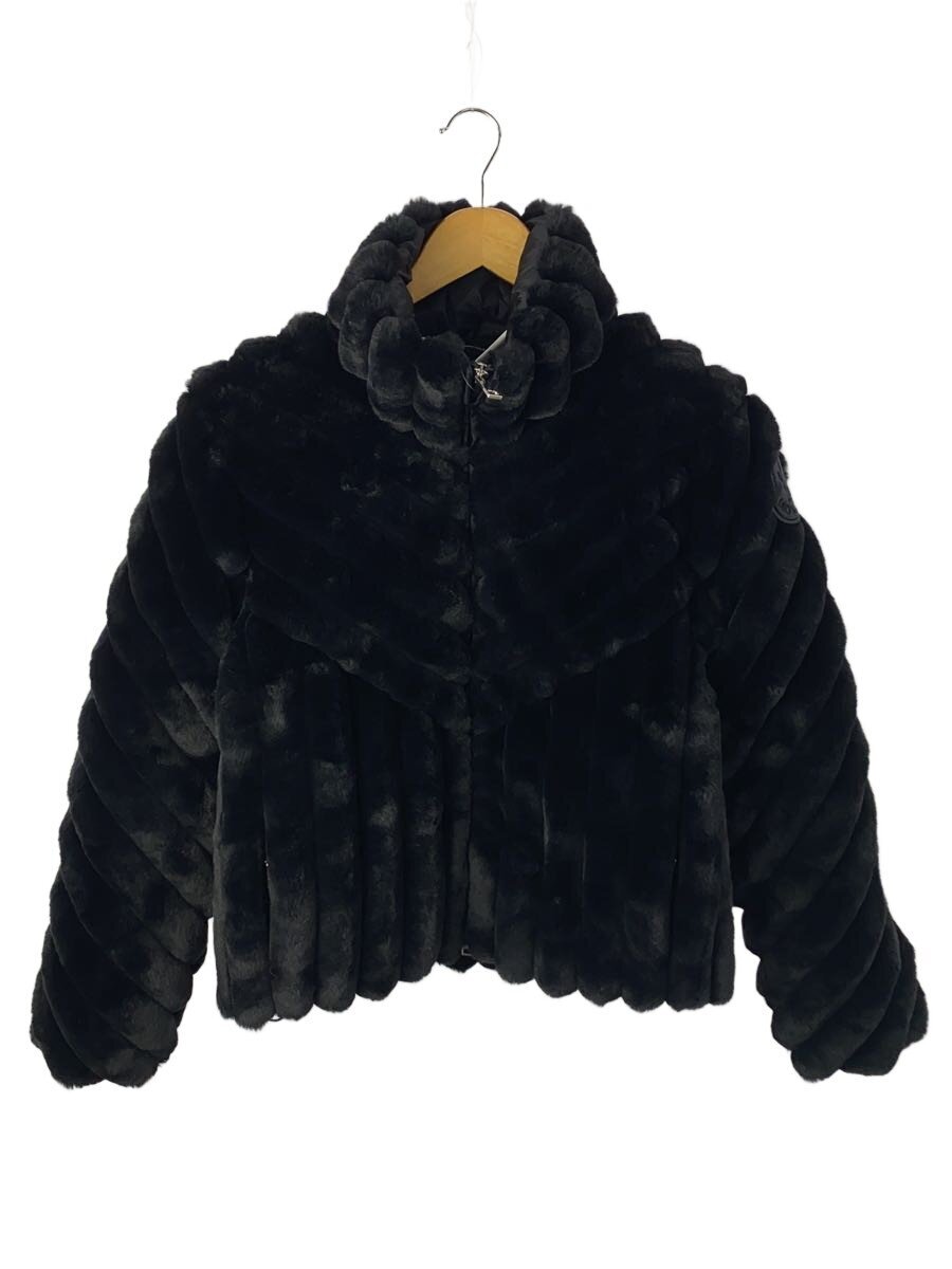 【中古】MONCLER◆ファーダウンジャケット/--/--/BLK/I20931A00150【レディースお召しもの】