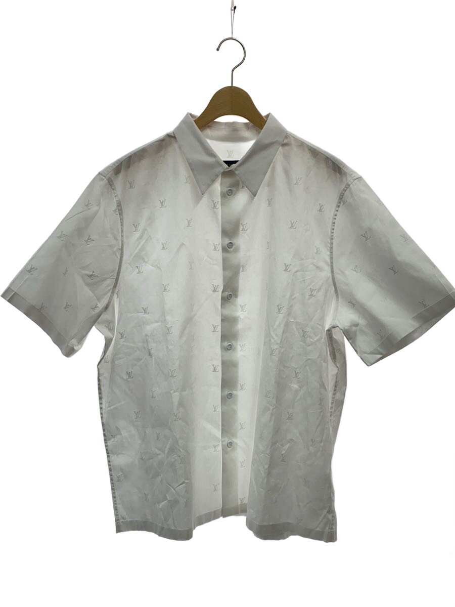 【中古】LOUIS VUITTON◆ショートスリーブ/半袖シャツ/XXL/コットン/WHT/白/LV/ロゴ/RM242MQ KSU HRS44W【メンズウェア】|2nd STREET 店