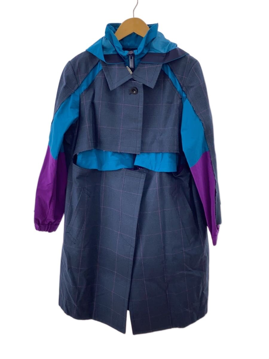 【中古】sacai◆19SS/ドッキングコート/1/コットン/BLU/チェック/19-04247【レディースウェア】｜2ｎｄ STREET 店