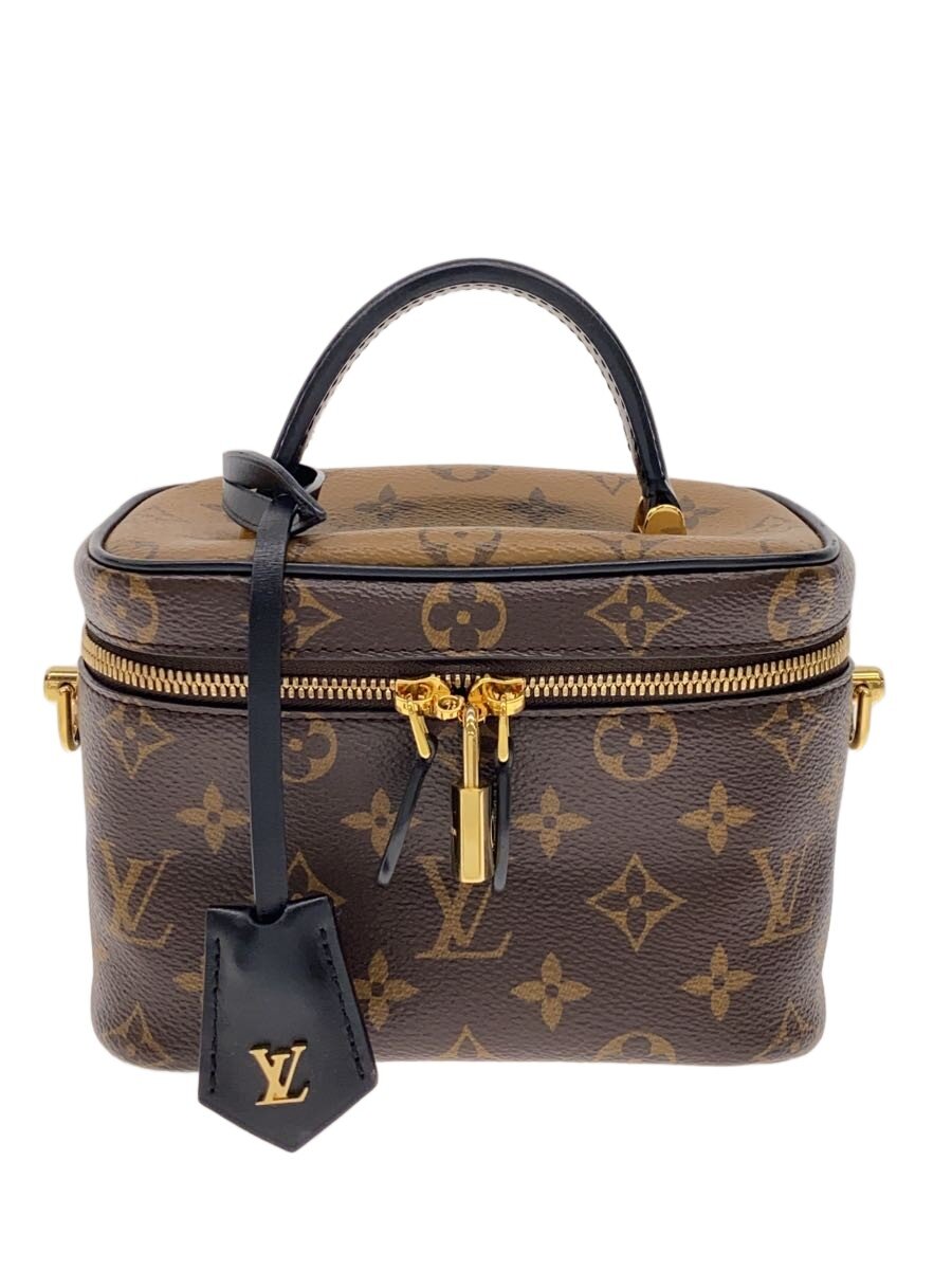 【中古】LOUIS VUITTON◆ヴァニティNV PM_モノグラム・リバース/なめし革//【御徒面子】