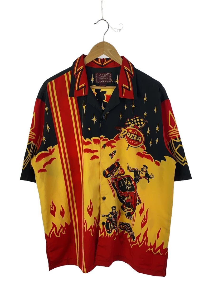 【中古】天使の都市 ROCKA/半袖プルオーバー/XL/ポリエステル/RED【メンズウェア】