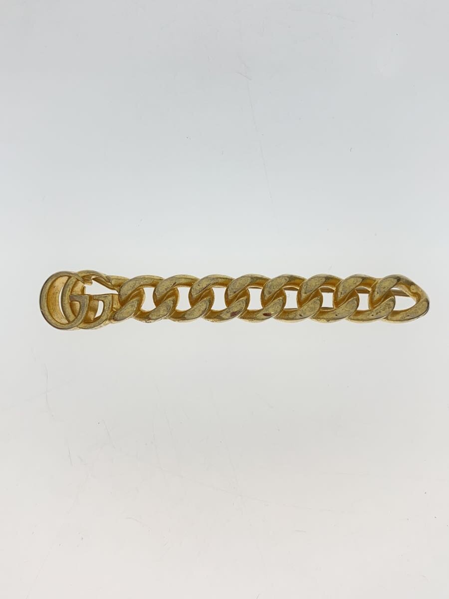 【中古】GUCCI◆バレッタ/傷有/付属物/--/GLD/レディース//【服飾雑貨他】