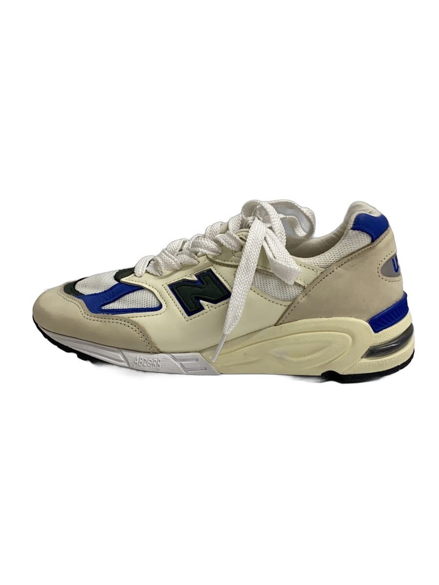 【中古】NEW BALANCE◆M990/白いこと/26.5珊/白いこと/なめし革【シューズ】