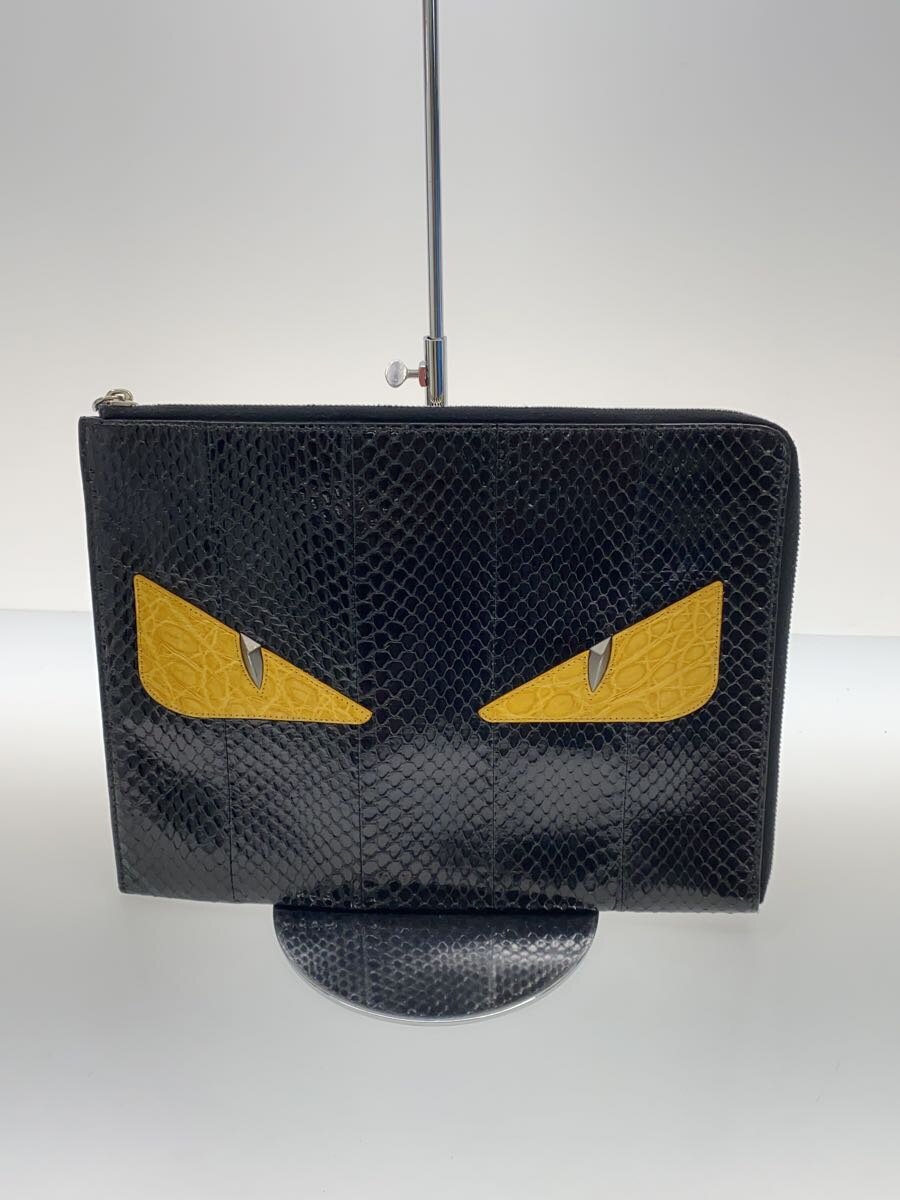 【中古】FENDI◆バグズクラッチ【御徒面子】