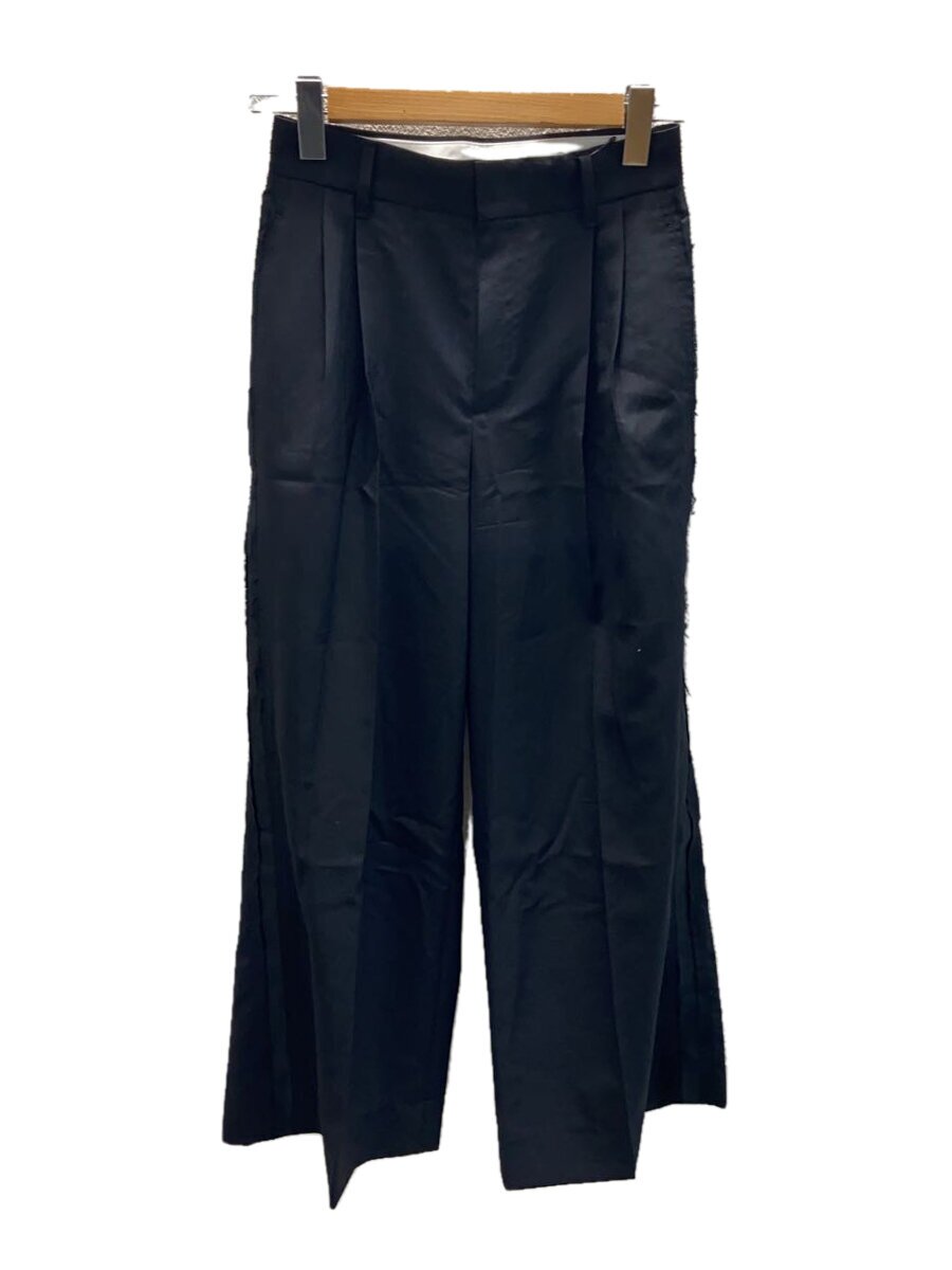 【中古】L’Appartement(L’Appartement DEUXIEME CLASSE)◆Side Line Tuck Wide Pants/下つ方/34/BLK/23-030-560-3008-1-0【レディースお召しもの】