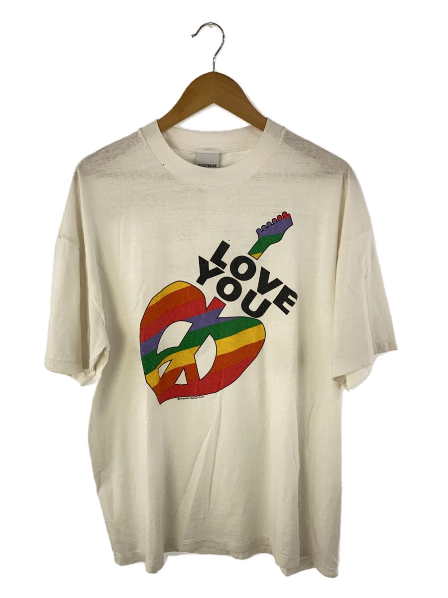 【中古】READYMADE◆SS T-SHIRT PEACE/Tシャツ/XL/コットン/WHT/RE-CO-WH-00-00-274//【メンズウェア】｜2ｎｄ STREET 店 15,345円