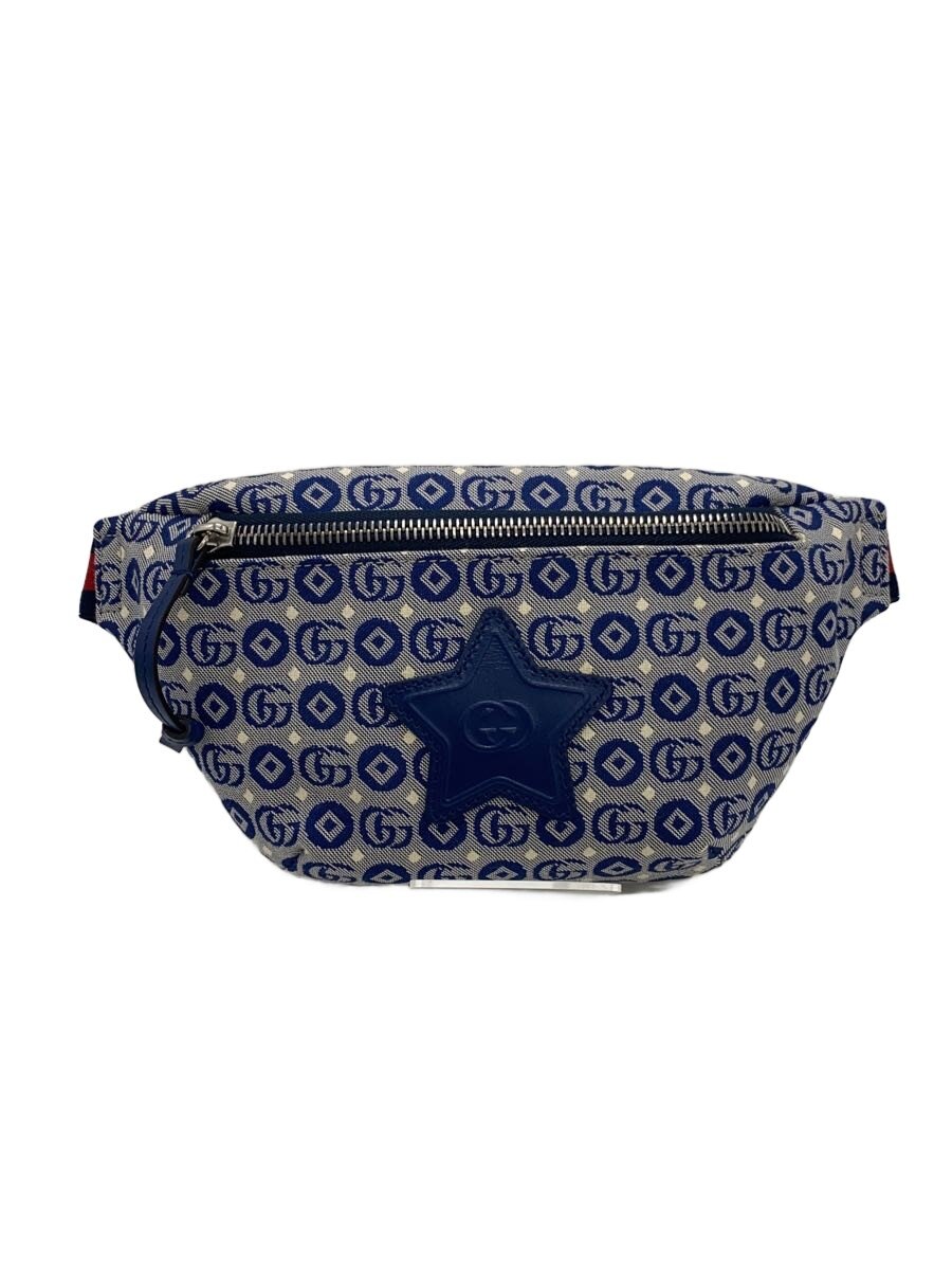 【中古】GUCCI◆酉の方角御徒面子_GGジーンズ_チルドレンズ/--/BLU/総柄【御徒面子】