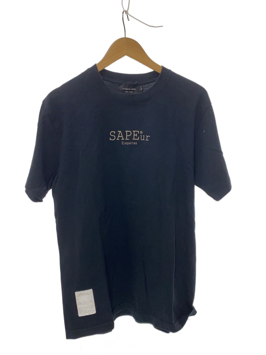 【中古】A Elegantes SAPEur◆プルオーバー/L/綿織物/黒いこと/黒/うしろ側刷り上げる【メンズウェア】
