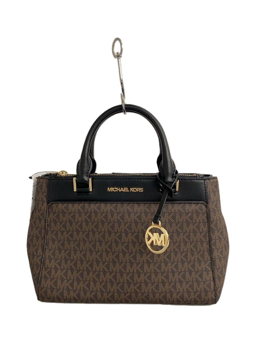 【中古】MICHAEL KORS◆ショルダーバッグ/--/BRW/総柄/OA-2006//【御徒面子】