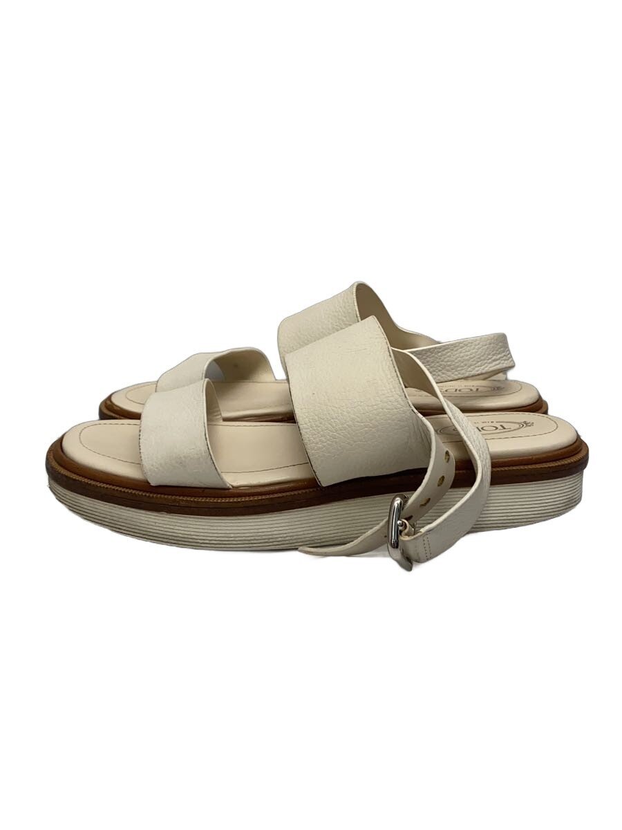 【中古】TOD’S◆サンダル/37/WHT【シューズ】