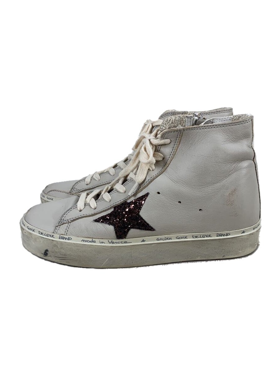 【中古】GOLDEN GOOSE◆FRANCY/NAPPA UPPER/ローカットスニーカー/--/GRY/なめし革【シューズ】