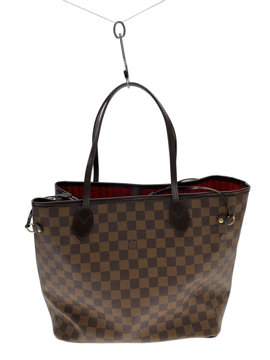 【中古】LOUIS VUITTON◆1)ネヴァーフルMM_ダミエ・エベヌ/PVC/BRW【御徒面子】