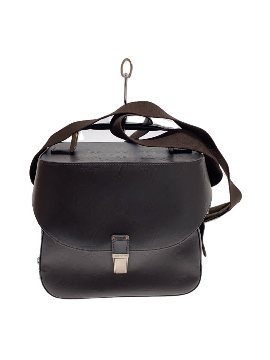 【中古】LOUIS VUITTON◆チャーリー_モノグラム・グラセ_BRW/なめし革/BRW【御徒面子】