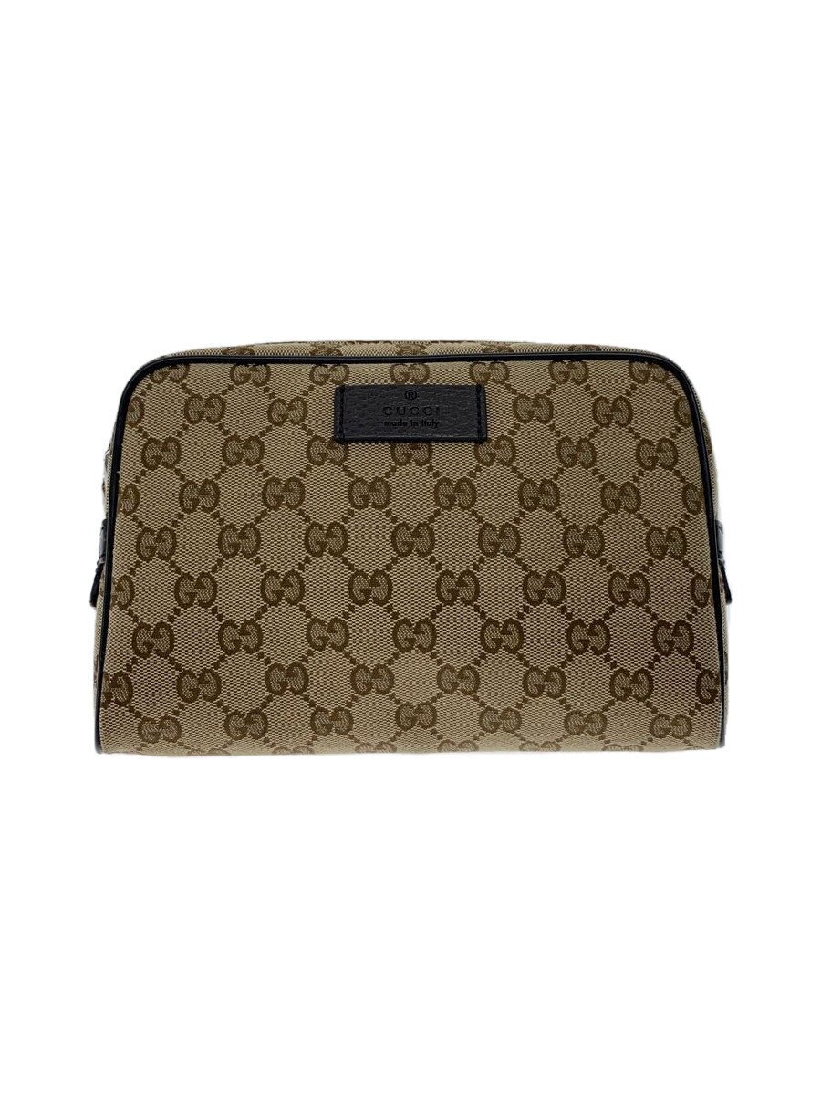 【中古】GUCCI◆酉の方角御徒面子_GG帆布/帆布/BRW/総柄【御徒面子】