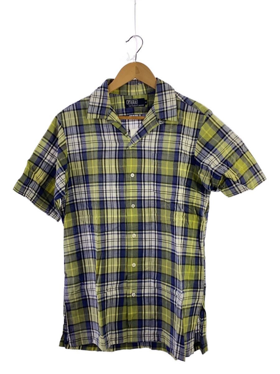 【中古】POLO RALPH LAUREN◆RL/ループカラー/オープンカラー/半袖シャツ/M/コットン/グリーン/チェック【メンズウェア】｜2ｎｄ STREET 店