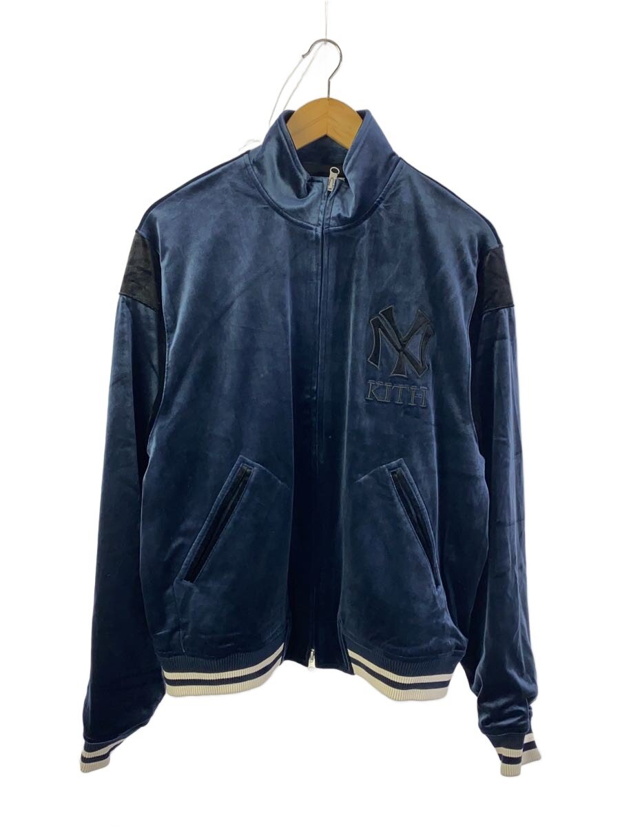 【中古】KITH◆スタジャン/L/天鵞絨/NVY/無地/25-011-060-0038-3-0【メンズウェア】