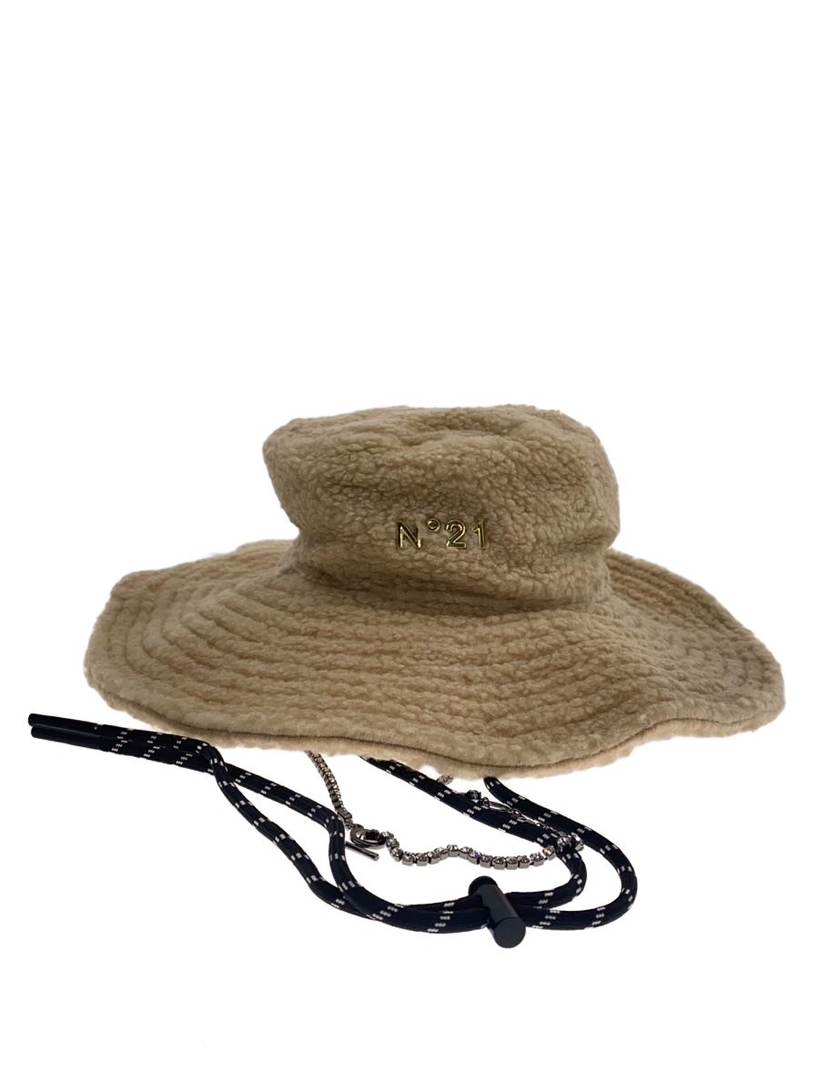 【中古】NEW ERA◆N21XNE-AWB・どんぶり鉢チェーン店付き添い人かぶり笠/M-L/ポリエステル/BEG/無地/レディース【服飾雑貨他】