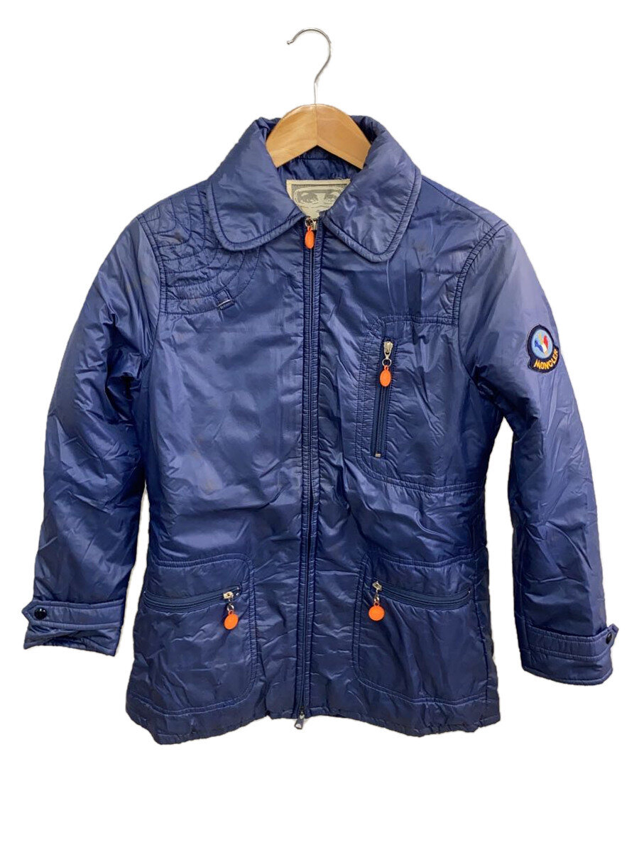 【中古】MONCLER◆中綿/上衣/M/ナイロン/BLU//【レディース御召しもの】