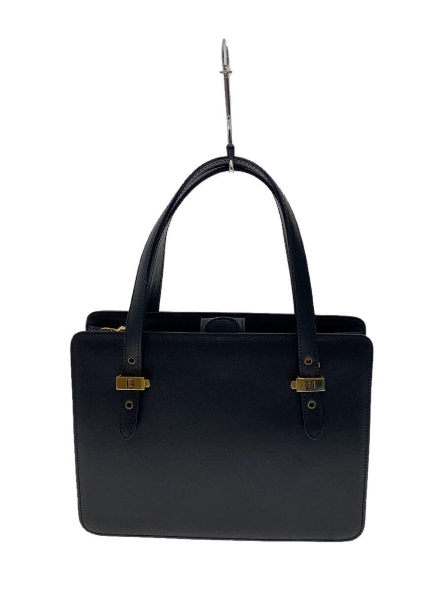 【中古】FENDI◆ショルダーバッグ/--/BLK/無地【御徒面子】