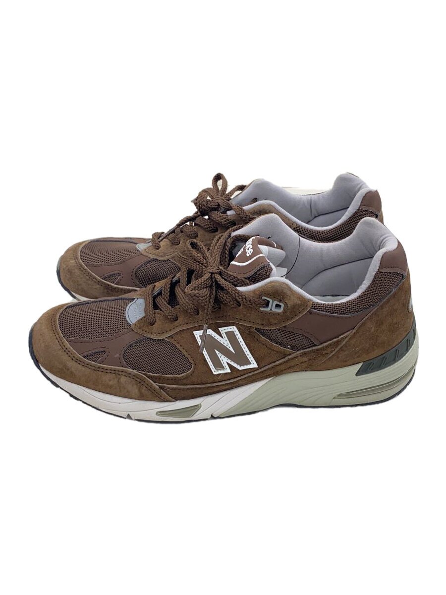 【中古】NEW BALANCE◆ローカットスニーカー/US9/BRW/スウェード/M991BGW【シューズ】