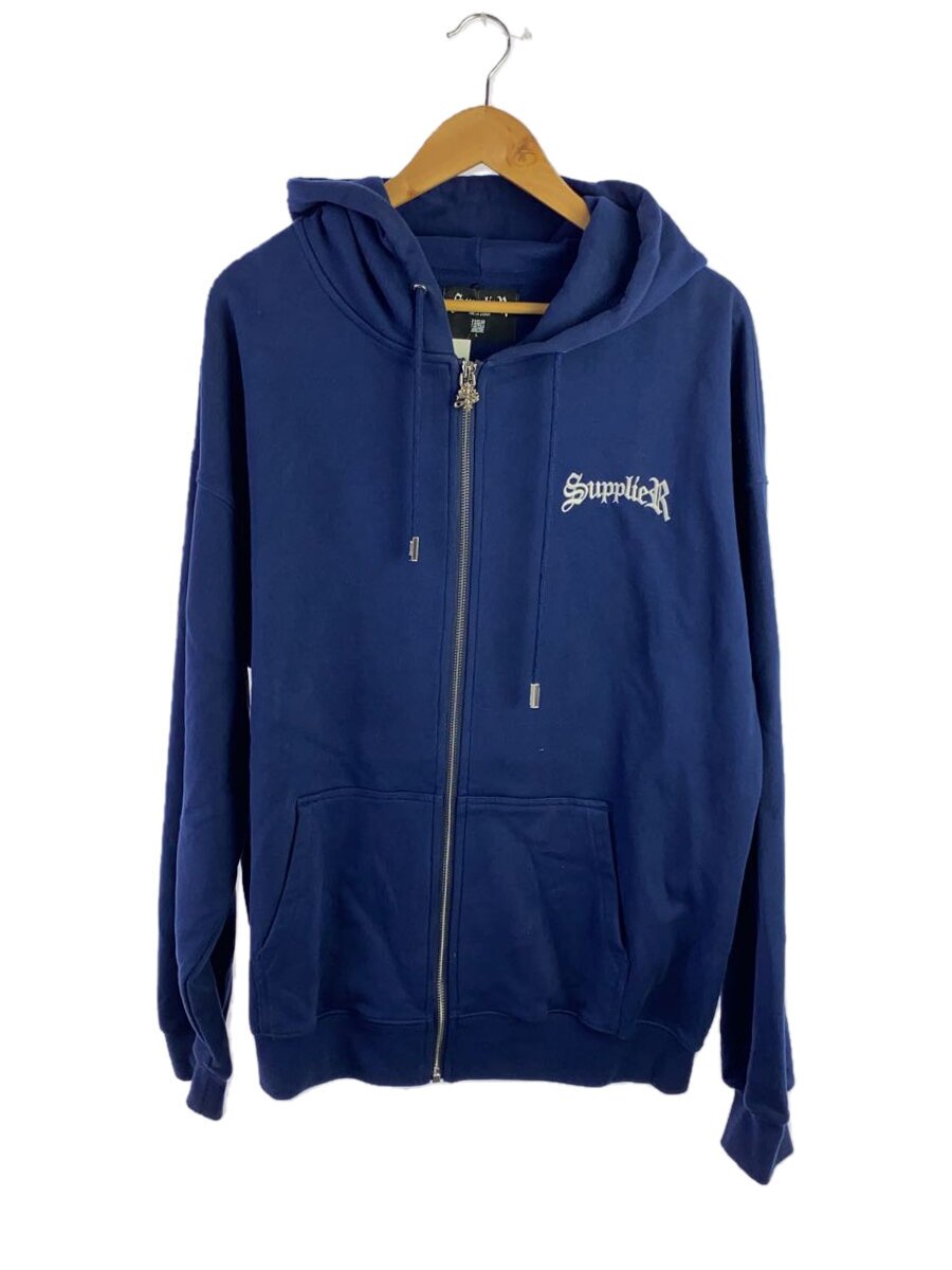 【中古】SUPPLIER◆ジップパーカー/L/コットン/NVY【メンズウェア】|2nd STREET 店
