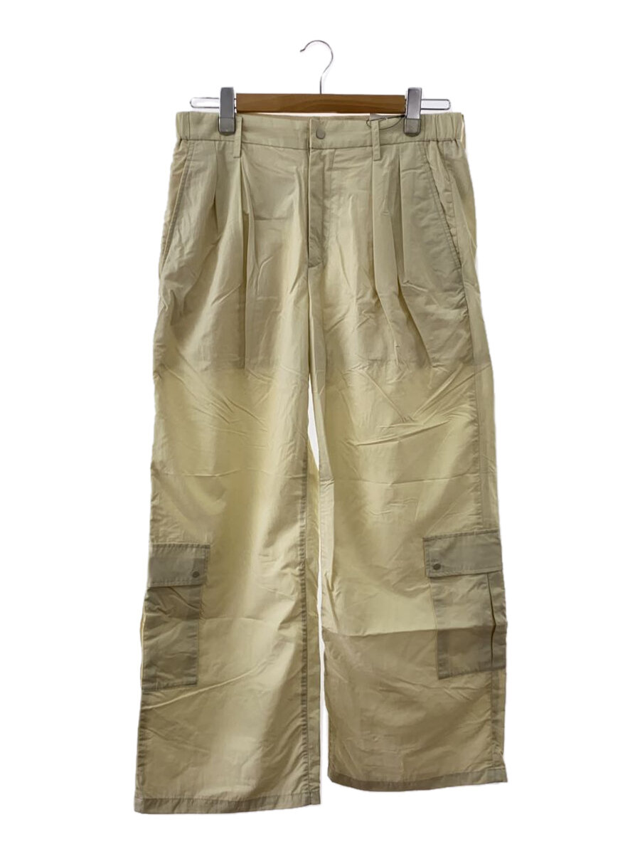 【中古】IRENISA◆TWO TUCKS WIDE CARGO PANTS/カーゴパンツ/3/ナイロン/CRM//【メンズウェア】