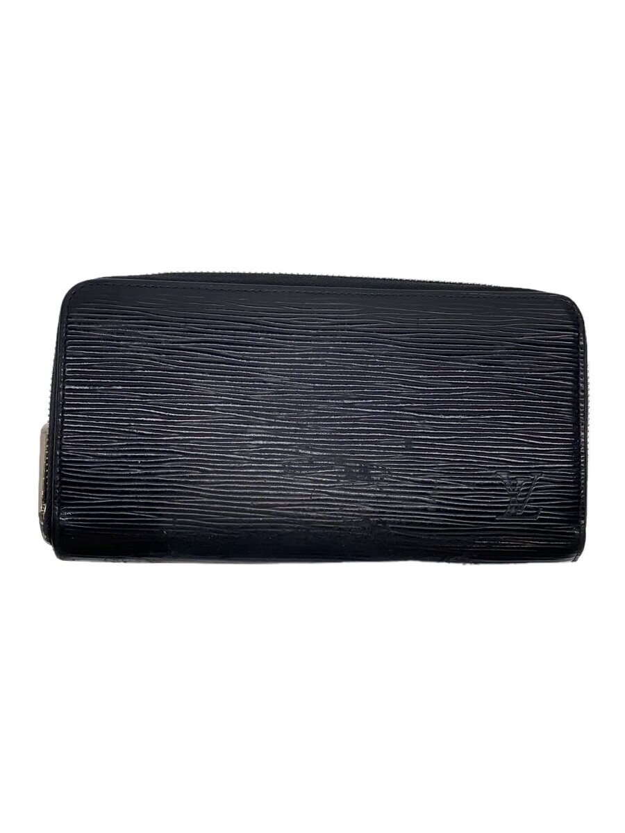 【中古】LOUIS VUITTON◆ジッピー・ウォレット_エピ_BLK/レザー/BLK/メンズ【服飾雑貨他】