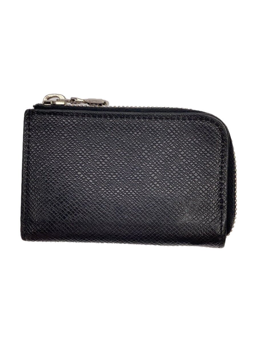 【中古】LOUIS VUITTON◆ポルト・モネ・ジュール_タイガ/レザー/BLK/メンズ/M63375/角スレ・チャック傷・色褪せ有//【服飾雑貨他】｜2ｎｄ STREET 店