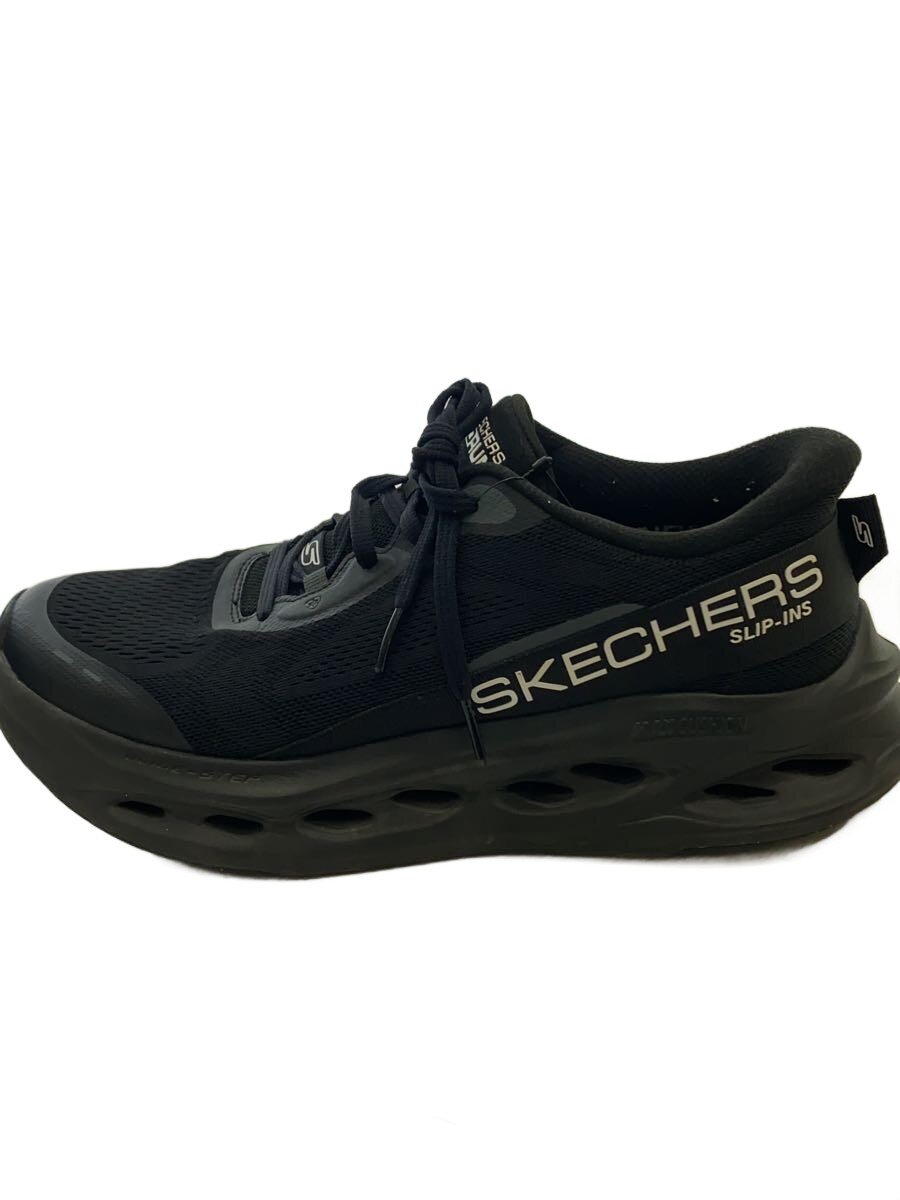 【中古】SKECHERS◆ローカットスニーカー/27糎/BLK/220421【シューズ】