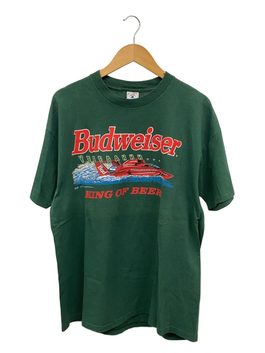 【中古】DELTA◆90s/プルオーバー/Budweiser/両面刷り上げる/XL/綿織物/緑であること/? NULL ?【メンズウェア】