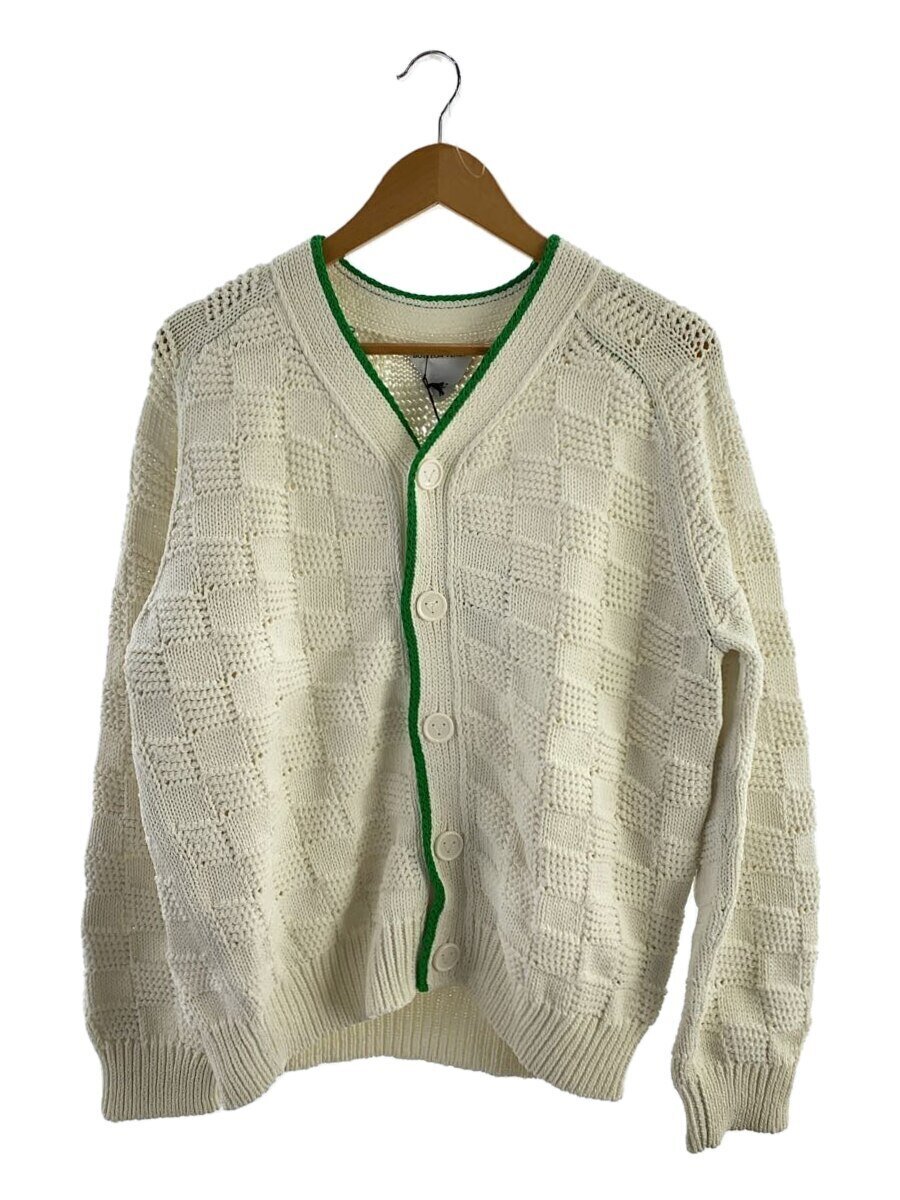 【中古】BOTTEGA VENETA◆22SS/インテルシアトカーディガン/イントレチャート/ジレー(朦朦たる)/M/701816///【メンズウェア】