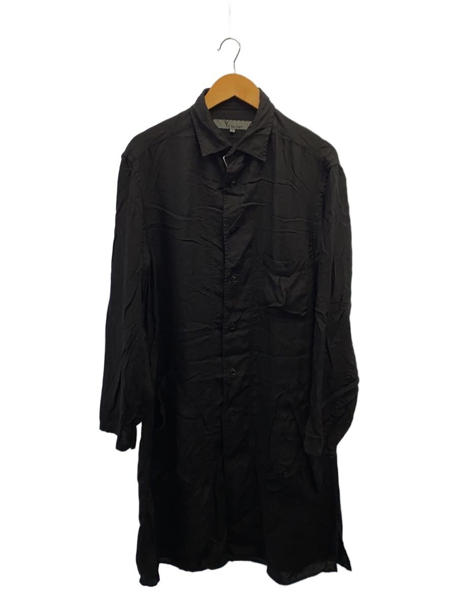 【中古】Y’s for men◆長袖シャツ/2/コットン/BLK/MP-B13-205【メンズウェア】|2nd STREET 店