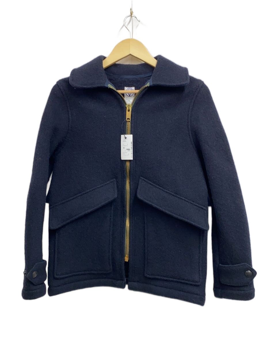 【中古】CORONA◆ジップアップ/上衣/M/羊毛/NVY【メンズウェア】