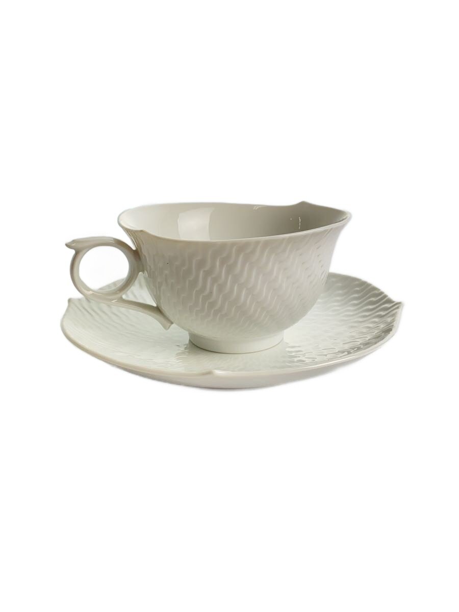 【中古】Meissen◆カップ&ソーサー/波の戯れ/2点セット/WHT/29633【キッチン用品】