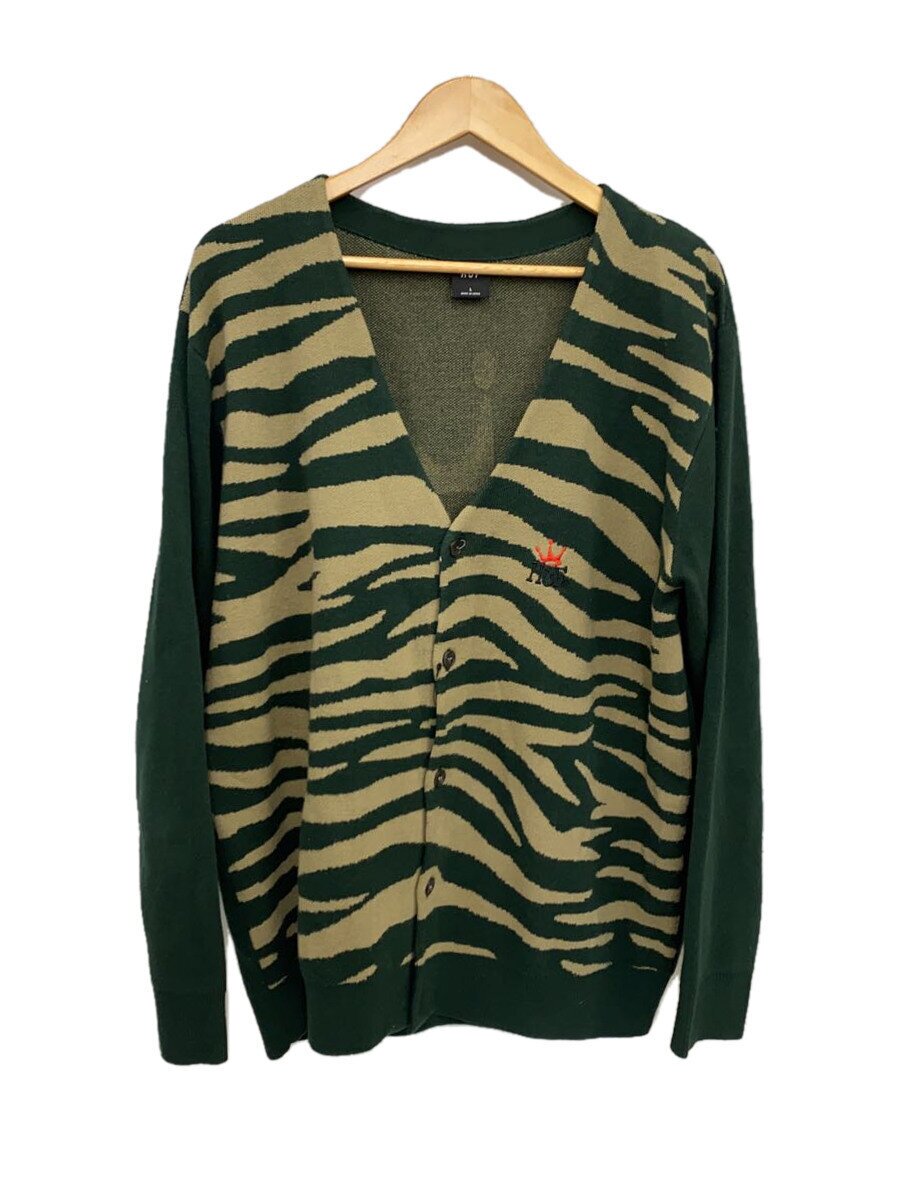 【中古】HUF◆ジレー(薄っぺら)/L/アクリル繊維/GRN【メンズウェア】
