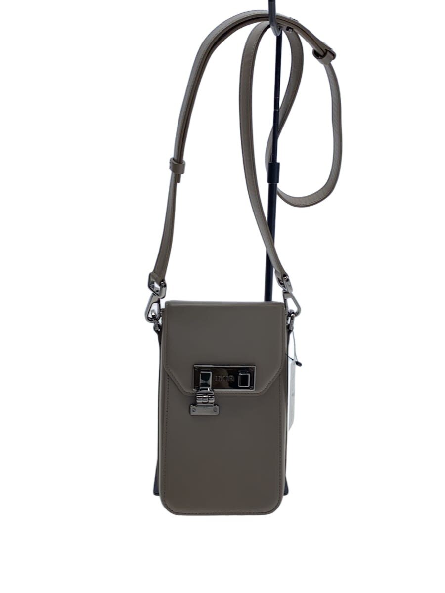 【中古】Christian Dior◆ショルダーバッグ/レザー/GRY【バッグ】｜2ｎｄ STREET 店