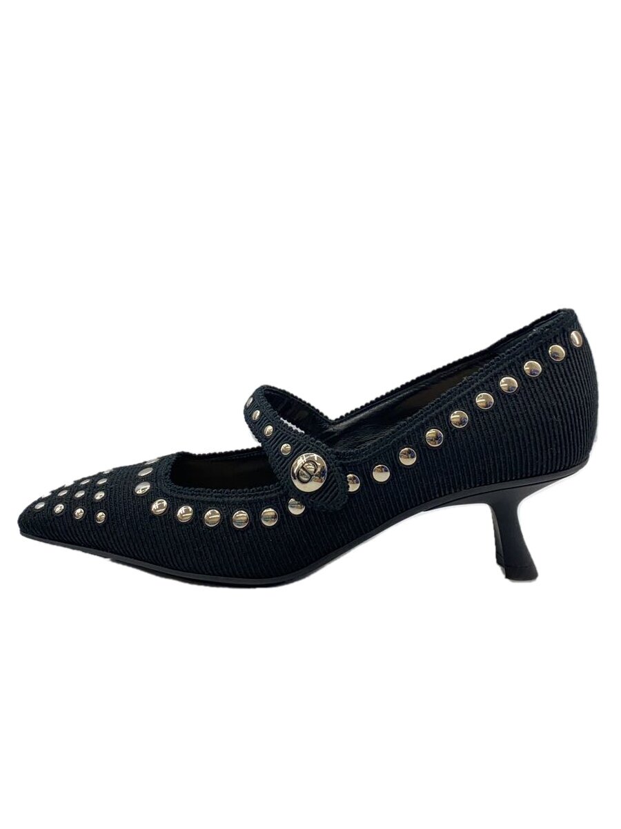 【中古】Christian Dior◆パンプス/37.5/BLK/Dior D Clash High Heels【シューズ】