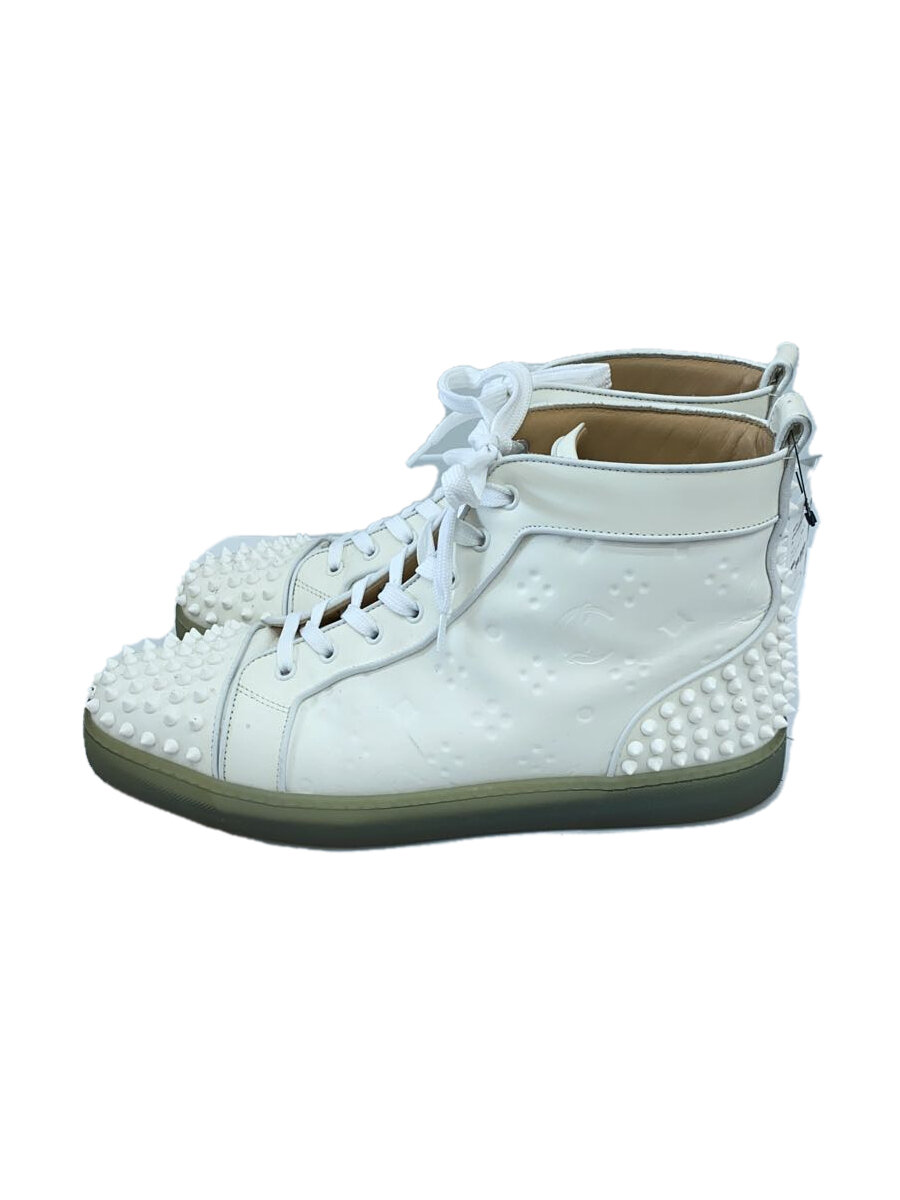【中古】Christian Louboutin◆ハイカットスニーカー/44.5/白/ホワイト【シューズ】｜2ｎｄ STREET 店