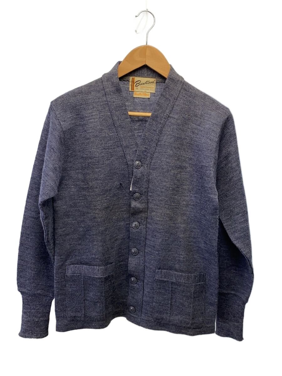 【中古】Brentwood◆60s/VIRGIN WOOL/ジレー/36/羊毛/パープル【メンズウェア】