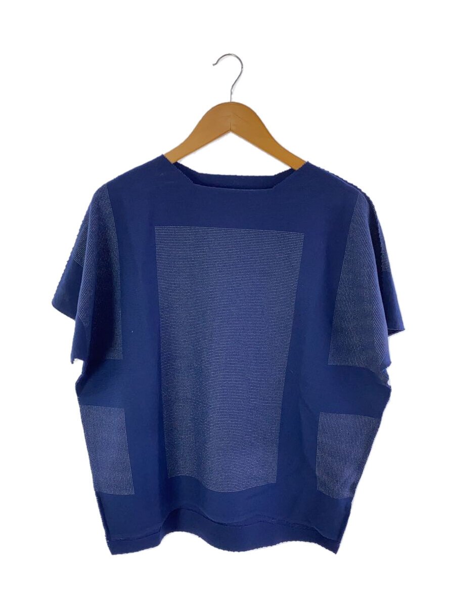 【中古】ISSEY MIYAKE◆半袖カットソー/M/綿織物/NVY/Im01KK317【レディース御召しもの】