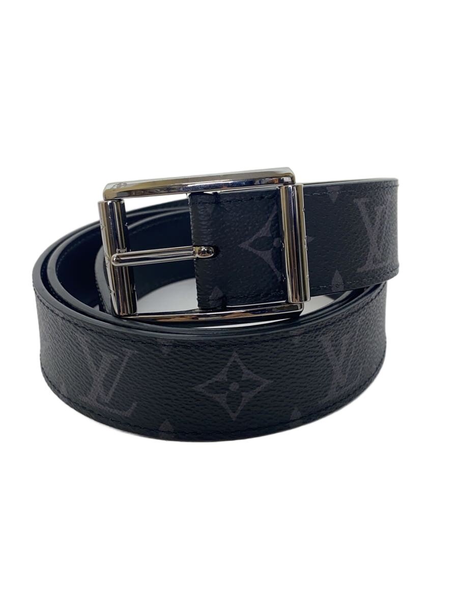 【中古】LOUIS VUITTON◆三尺帯/なめし革/BLK/総柄/メンズ/M0541U【服飾雑貨他】
