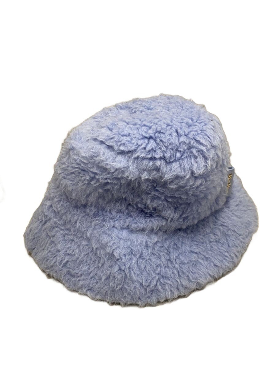 【中古】MAX MARA◆井戸釣瓶かぶり笠/--/BLU/レディース【服飾雑貨他】