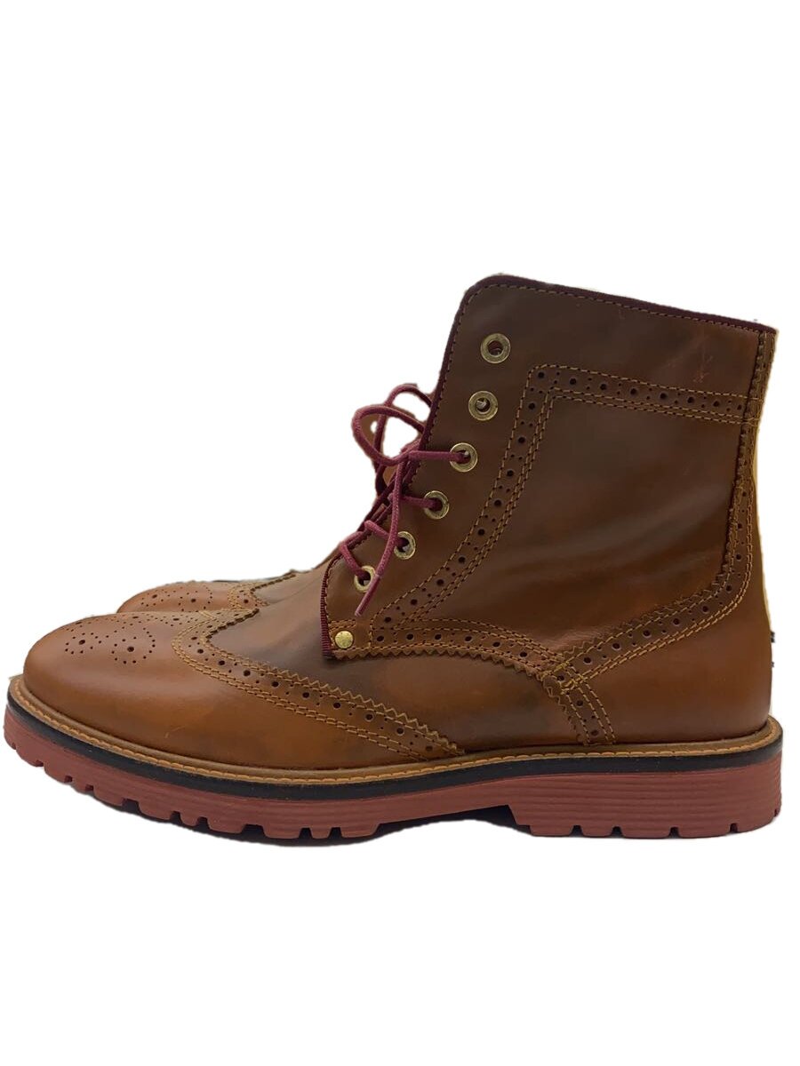 【中古】Danner◆MEDALLION BOOTS/メダリオンブーツ/27糎/BRD/なめし革/舞台の袖心付け/パンチング【シューズ】