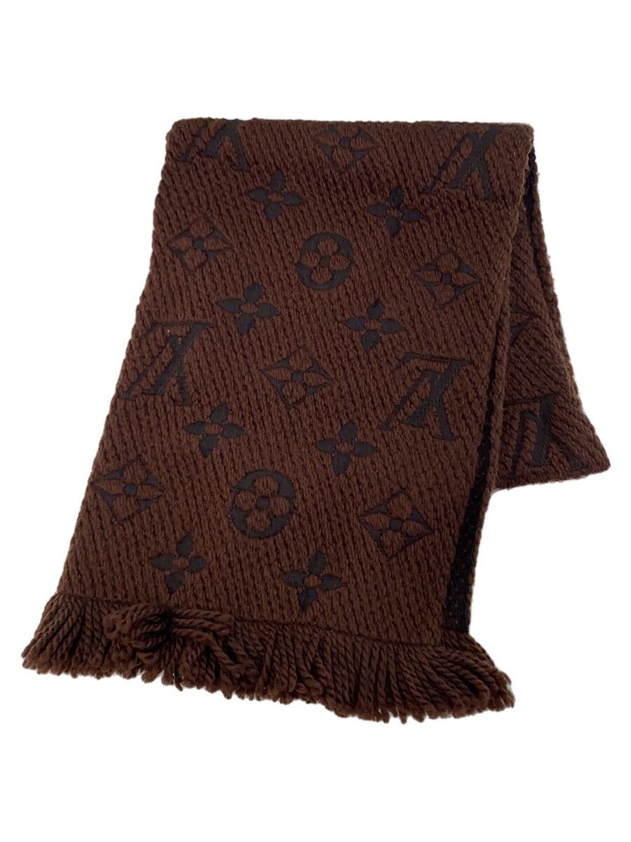 【中古】LOUIS VUITTON◆エシャルプスキーモノグラム/えり巻き/羊毛/赤銅色/モノグラム/M71952【服飾雑貨他】