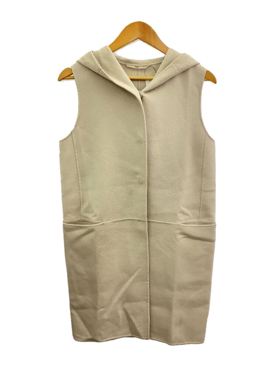 【中古】S Max Mara◆ジレベスト/38/羊毛/BEG/無地/91560766//【レディース御召しもの】