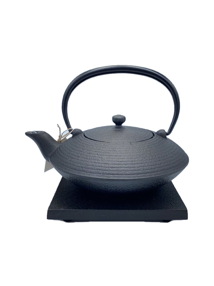 【中古】南部盛栄堂(OIGEN)◆和食器その他/2点セット/鉄急須 平形糸目0.4L/瓶敷【キッチン用品】